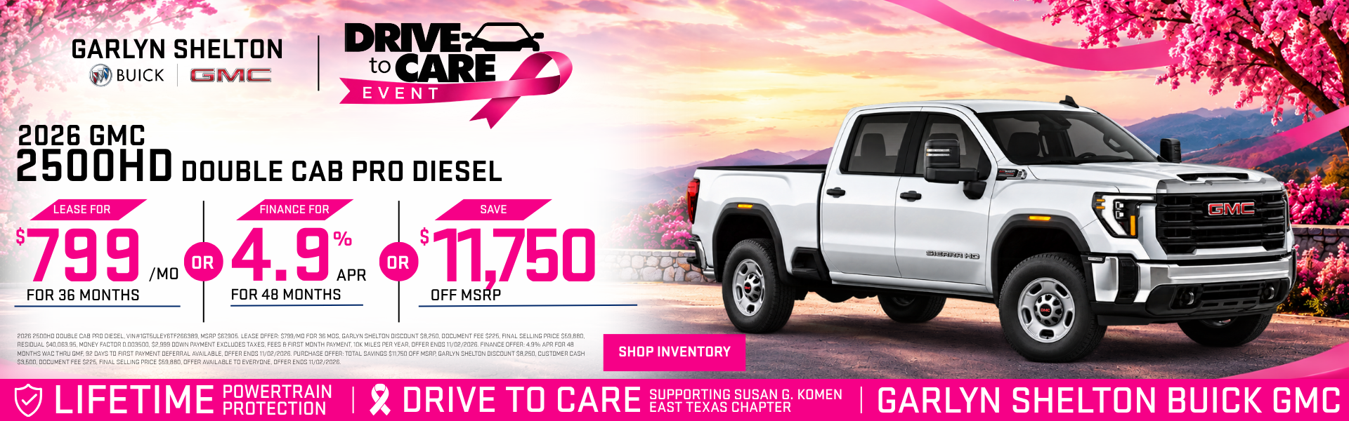 GMC Sierra 2500HD offer at Garlyn Shelton Buick GMC