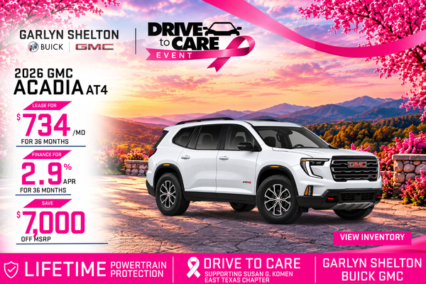 GMC Acadia offer at Garlyn Shelton Buick GMC