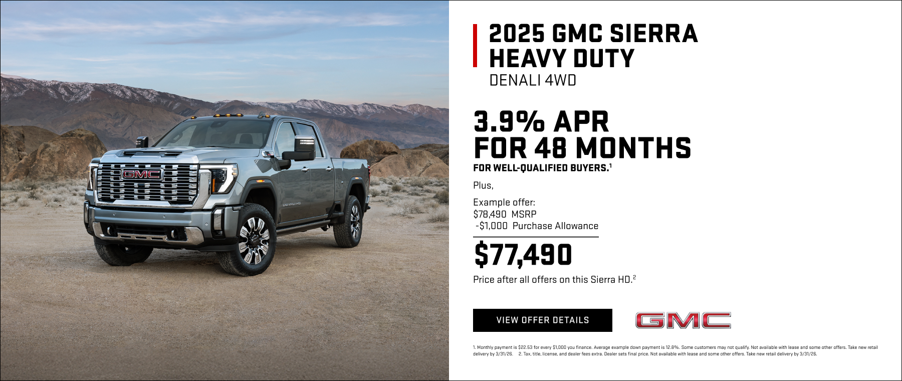 2025 GMC Sierra Heavy Duty Denali 4WD in Temple TX